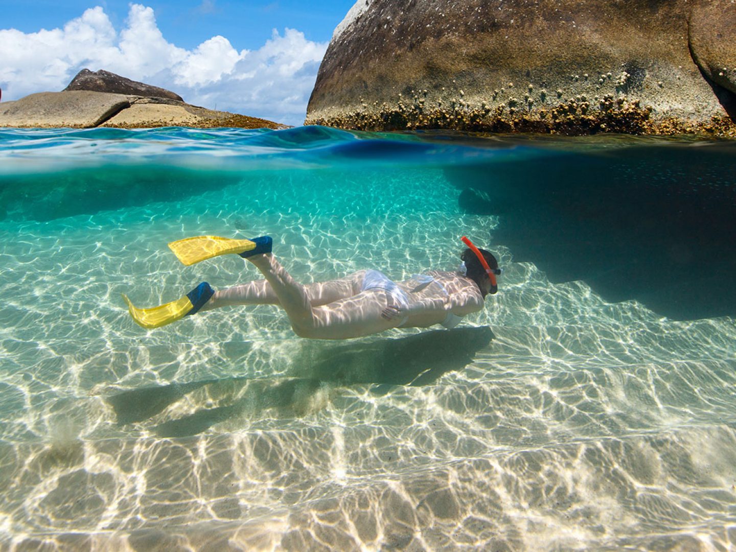 Snorkeling at Chileno Bay